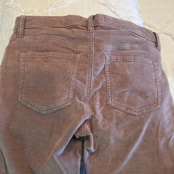 Free People corduroy jean slightly stretchy button fly crop fringe - Picture 5 of 8